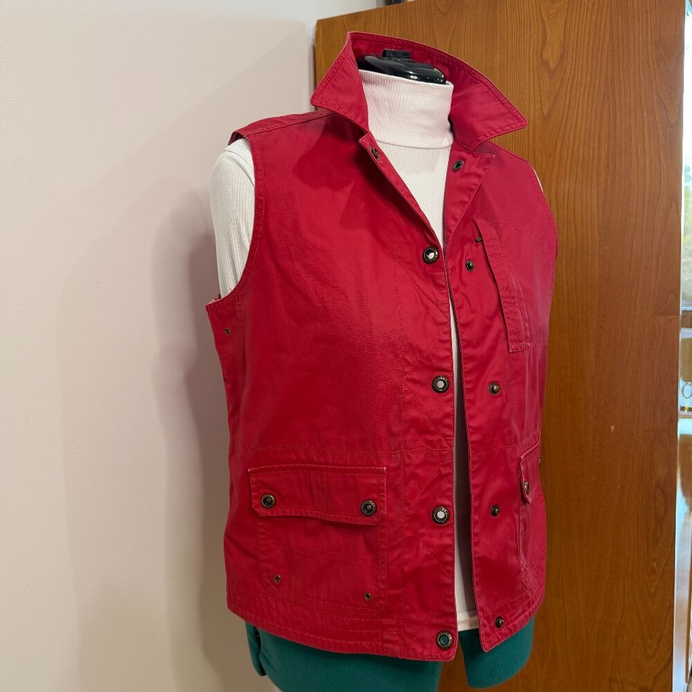 Ralph Lauren Red Utility M Cotton Vest preppy academia gorpcore chore